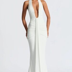 Rosetta Maxi Dress White - Babyboo Fashion